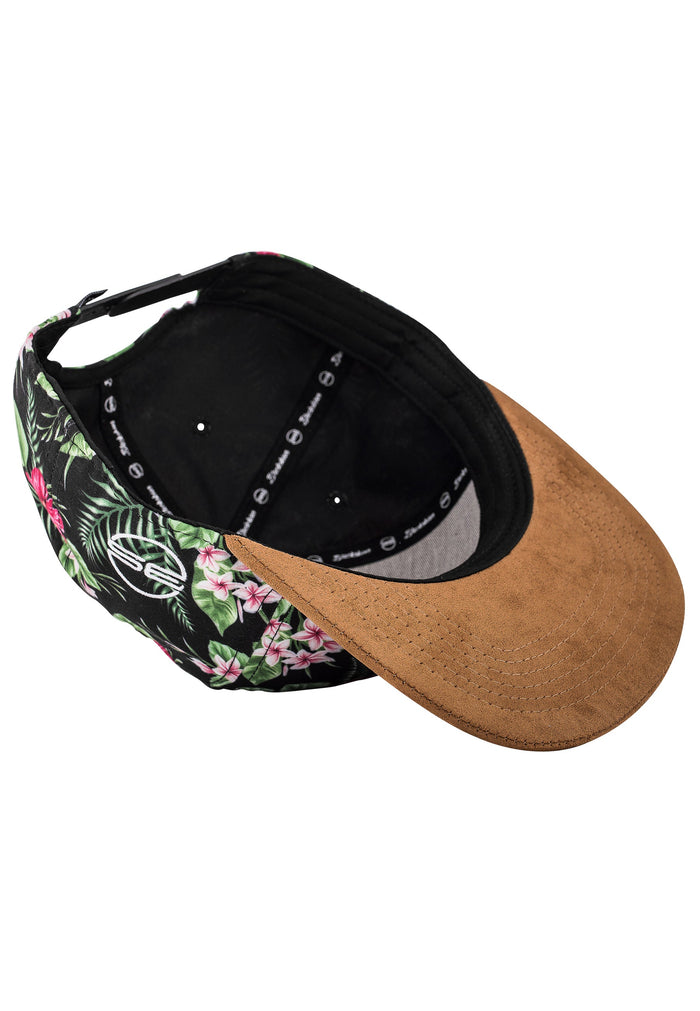 Blackskies-Oahu-Snapback-Cap-Floral-Suede-Bottom