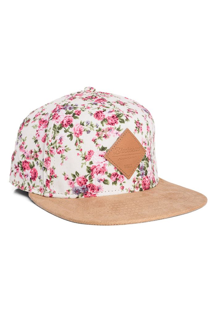 Blackskies-Sakura-Snapback-Cap-Floral-Cherry-Blossom-Suede-Side