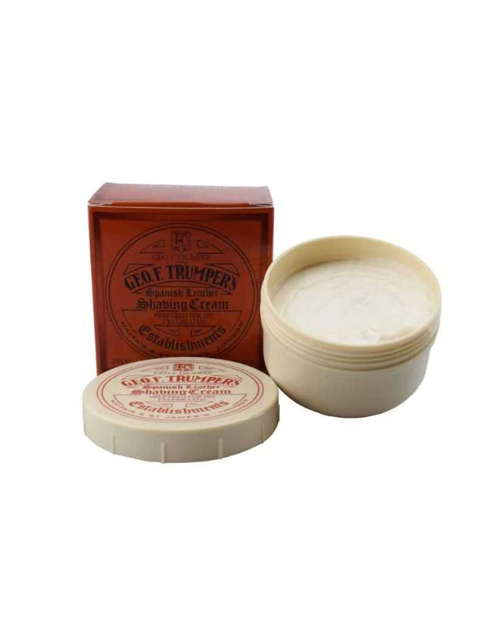 Geo. F. Trumper Spanish Leather Soft Shaving Cream in jar and box