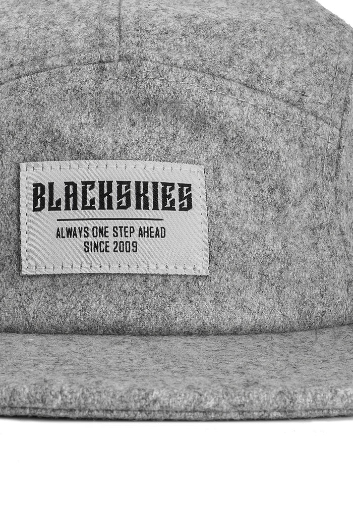 Blackskies-Glacier-5-Panel-Cap-Wool-Flannel-Grey-Arctic-Hat-Specifications
