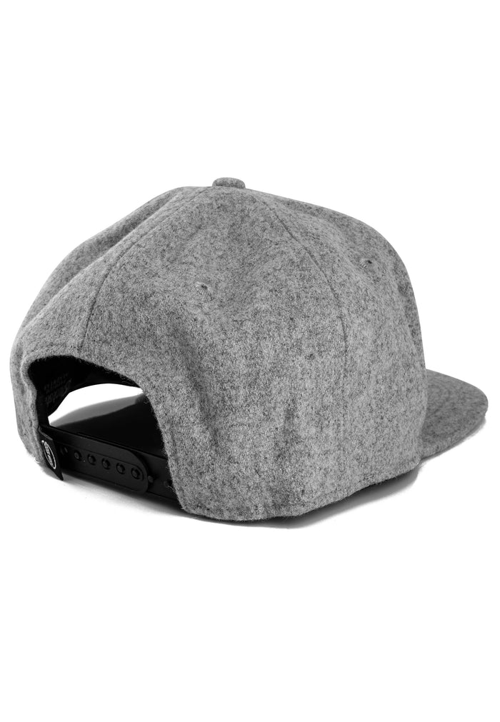 Blackskies-Glacier-Snapback-Cap-Front-Wool-Flannel-Grey-Arctic-Back