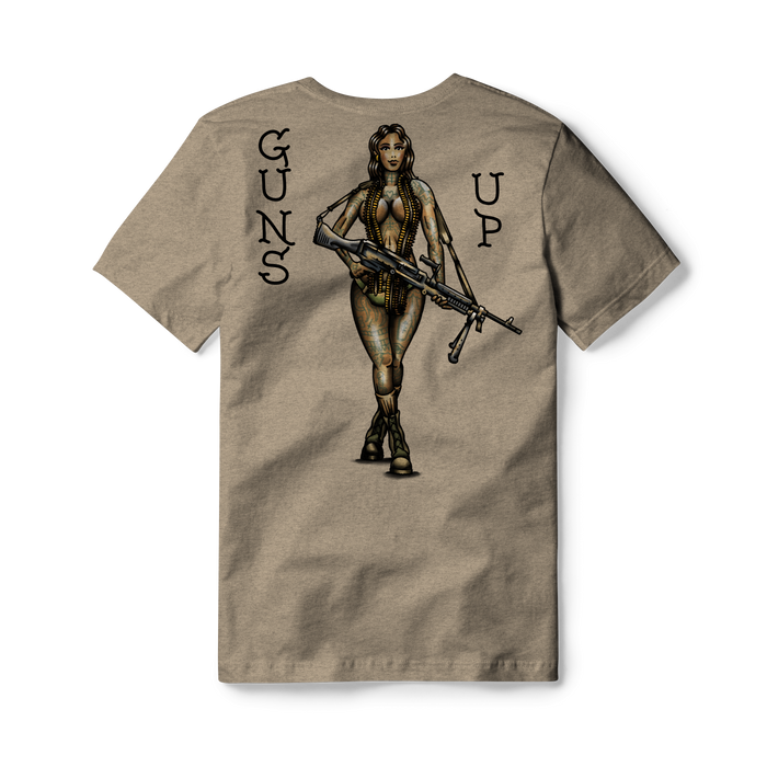 Guns Up Pin Up