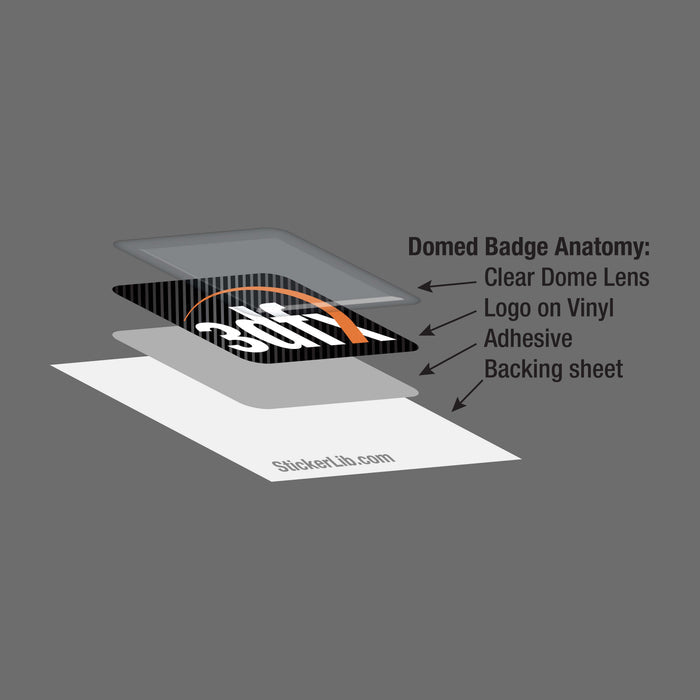 HD DVD 1"x1" Chrome Effect Domed Case Badge / Sticker Logo
