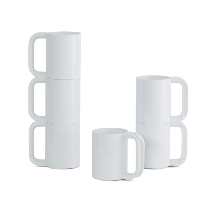 Hellerware Mug White, Set of 6 Eleish Van Breems Home