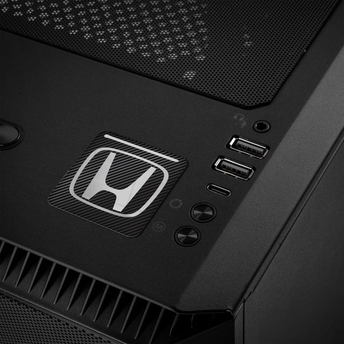 Honda 1"x1" Chrome Effect Domed Case Badge / Sticker Logo