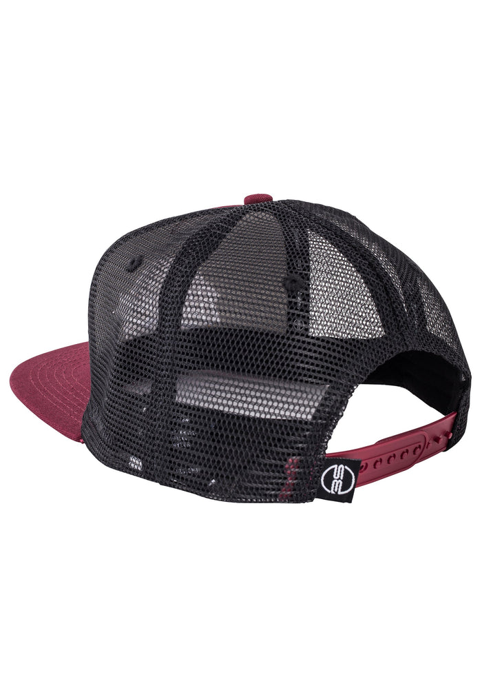 Blackskies-Iconic-Trucker-Snapback-Cap-Maroon-Back-Mesh