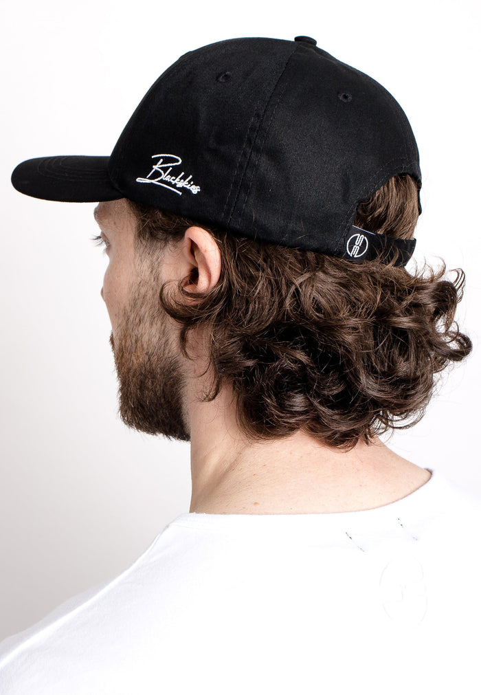 Blackskies-Iuno-Baseball-Cap-Trucker-Hat-Black-Snapback-Back-Model