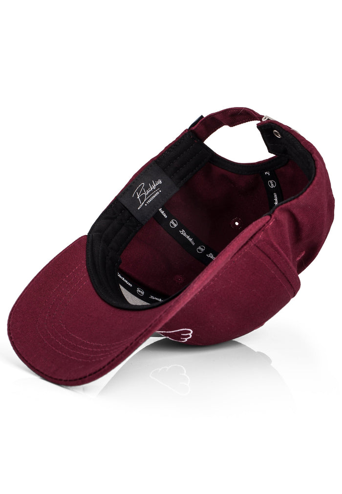Blackskies-Iuno-Baseball-Cap-Trucker-Hat-Maroon-Snapback-Curved-Visor