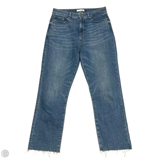 Jeans Cropped By Loft In Blue Denim, Size: 2