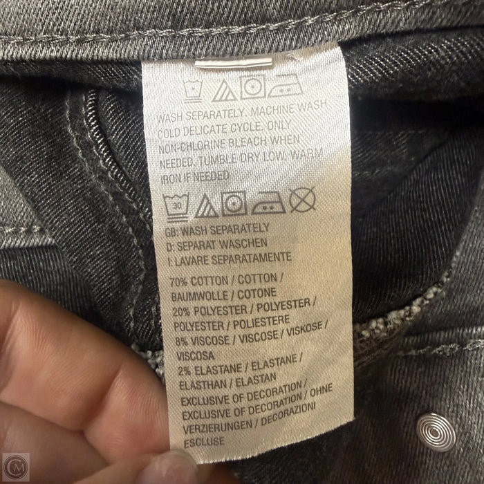 Jeans Jeggings In Grey Denim, Size: 12