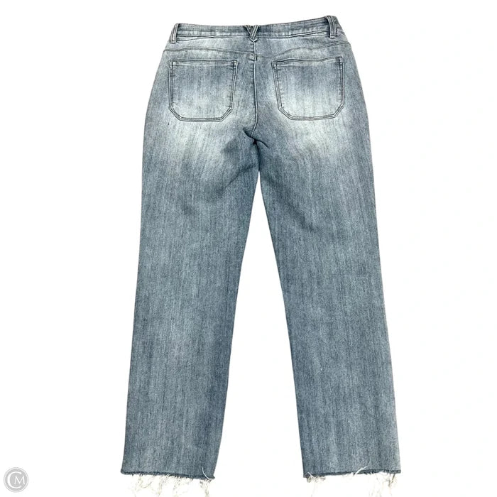 Jeans Straight By Wit & Wisdom In Blue Denim, Size: 4