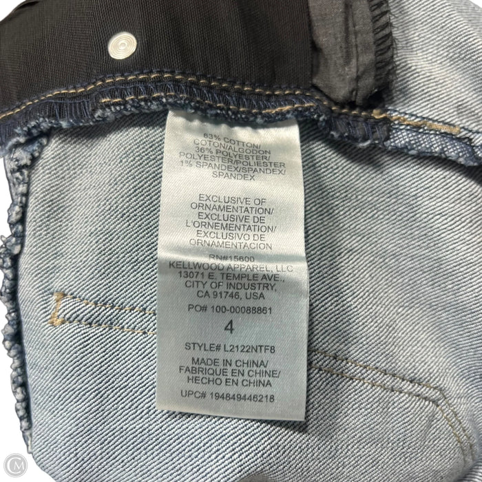 Jeans Straight By Wit & Wisdom In Blue Denim, Size: 4