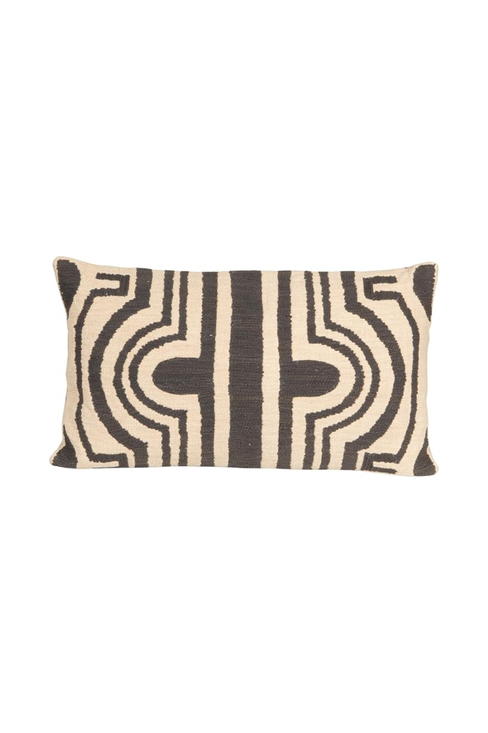 Creative-Co-Op-Labyrinth-Embroidered-Lumbar-Pillow
