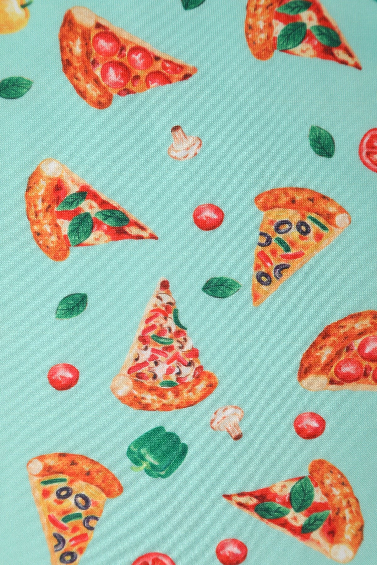 Amanda Light Blue Pizza Swing Dress