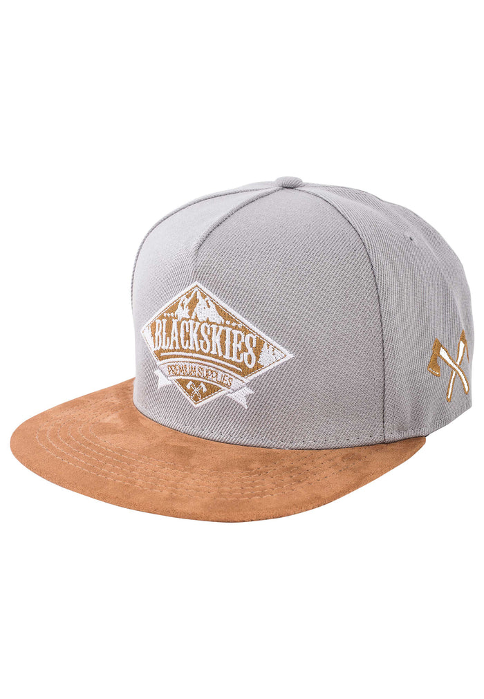Blackskies-Lumberjack-Snapback-Cap-Grey