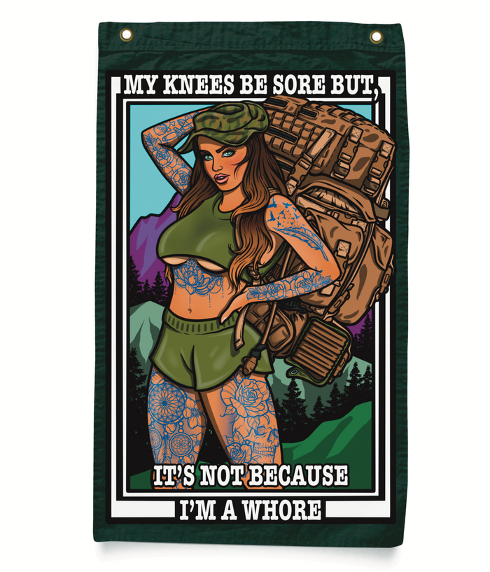 My Knees Are Sore Flag