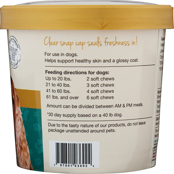 NaturVet Omega Gold Plus Salmon Oil Soft Chews for Dogs