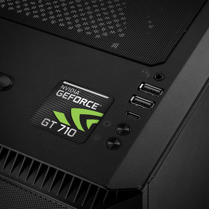nVidia GeForce GT 710 1"x1" Chrome Effect Domed Case Badge / Sticker Logo