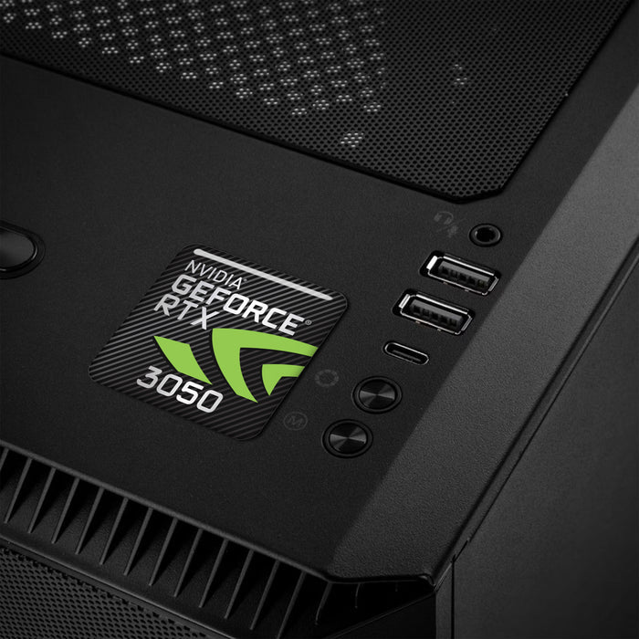 nVidia GeForce RTX 3050 1"x1" Chrome Effect Domed Case Badge / Sticker Logo