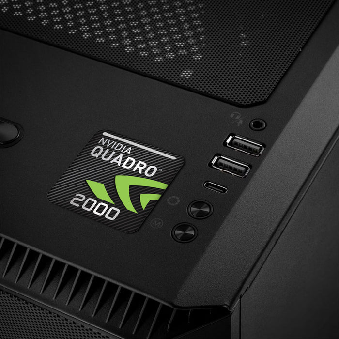 nVidia Quadro 2000 1"x1" Chrome Effect Domed Case Badge / Sticker Logo