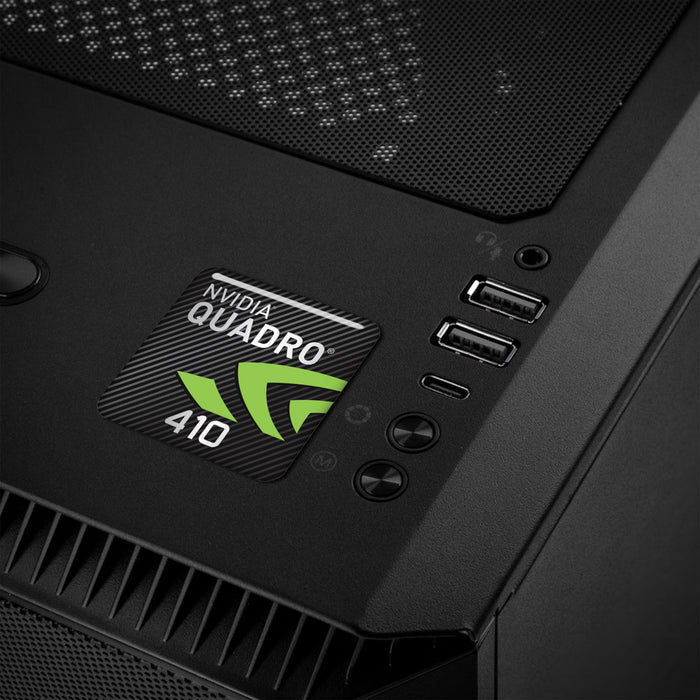 nVidia Quadro 410 1"x1" Chrome Effect Domed Case Badge / Sticker Logo