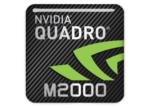 nVidia Quadro M2000 1"x1" Chrome Effect Domed Case Badge / Sticker Logo