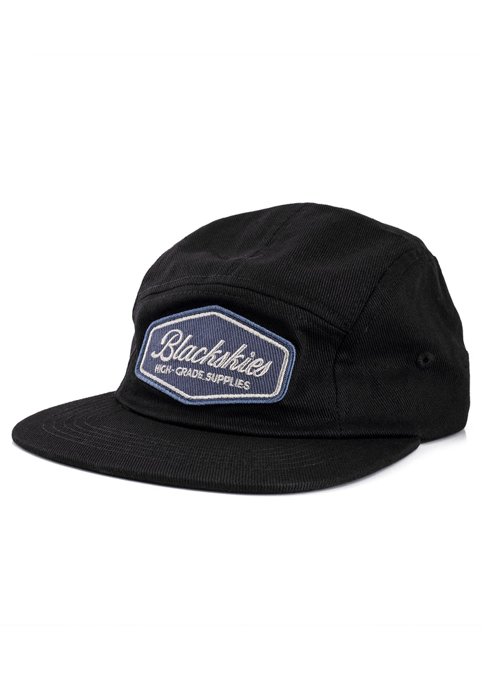 Blackskies-Oasis-5-Panel-Hat-Black