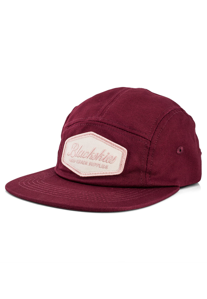 Blackskies-Oasis-5-Panel-Hat-Maroon