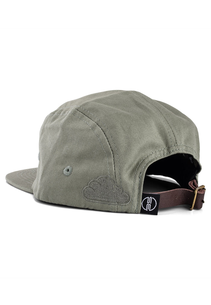 Blackskies-Oasis-5-Panel-Hat-Sage-Green-Back-Adjustable