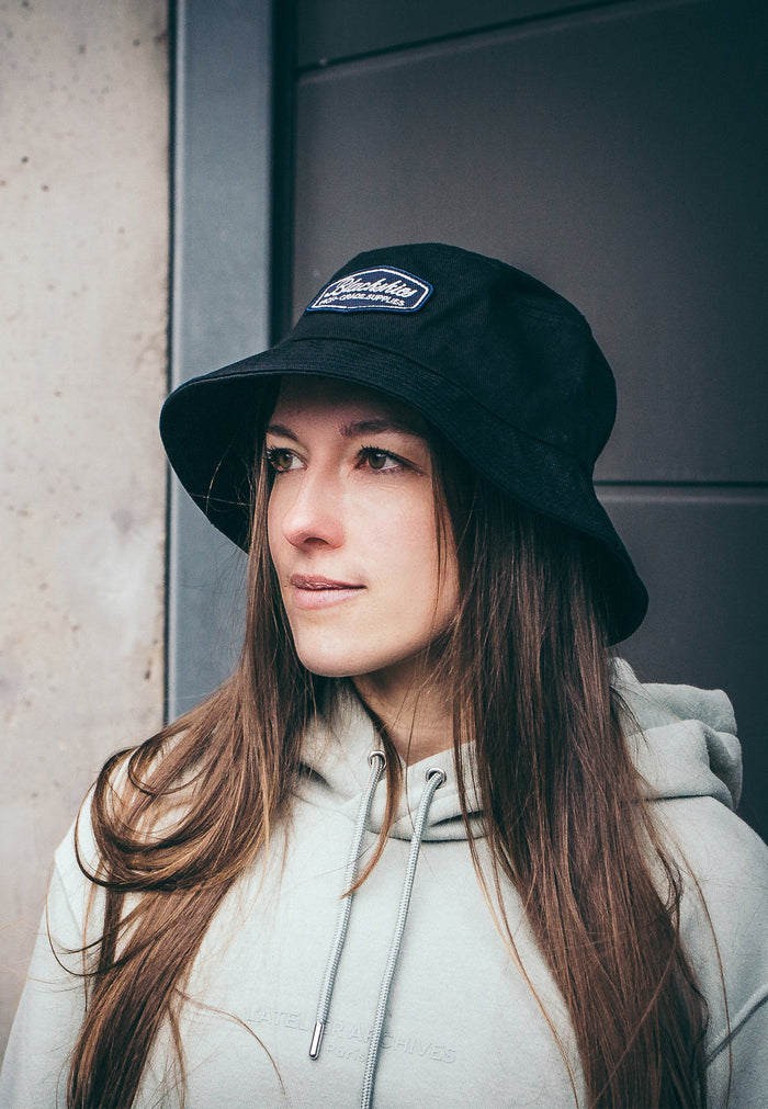 Blackskies-Oasis-Bucket-Hat-Black-Navy-Blue-Fisher-Hat-Bob-Lovely-Model-2