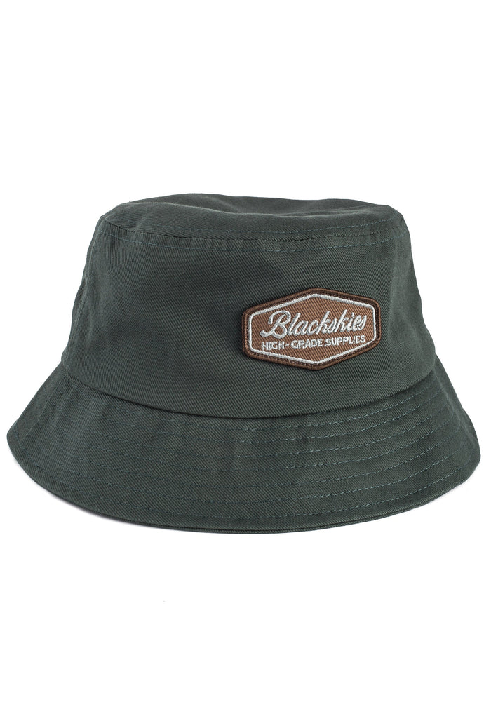 Blackskies-Oasis-Bucket-Hat-Forest-Green-Brown-Fisher-Hat-Bob-Specs