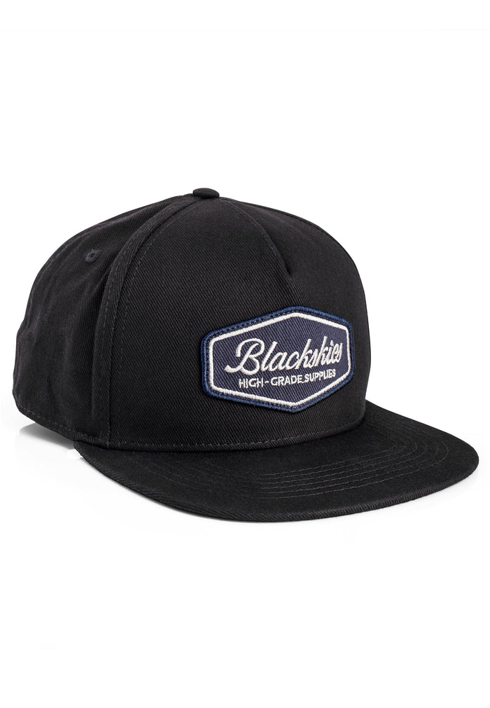 Blackskies-Oasis-Snapback-Cap-Black-Navy-Blue-Basecap-Hat-Specs