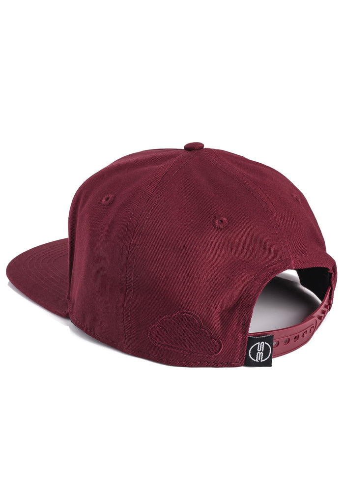 Blackskies-Oasis-Snapback-Cap-Maroon-Beige-Basecap-Hat-Back