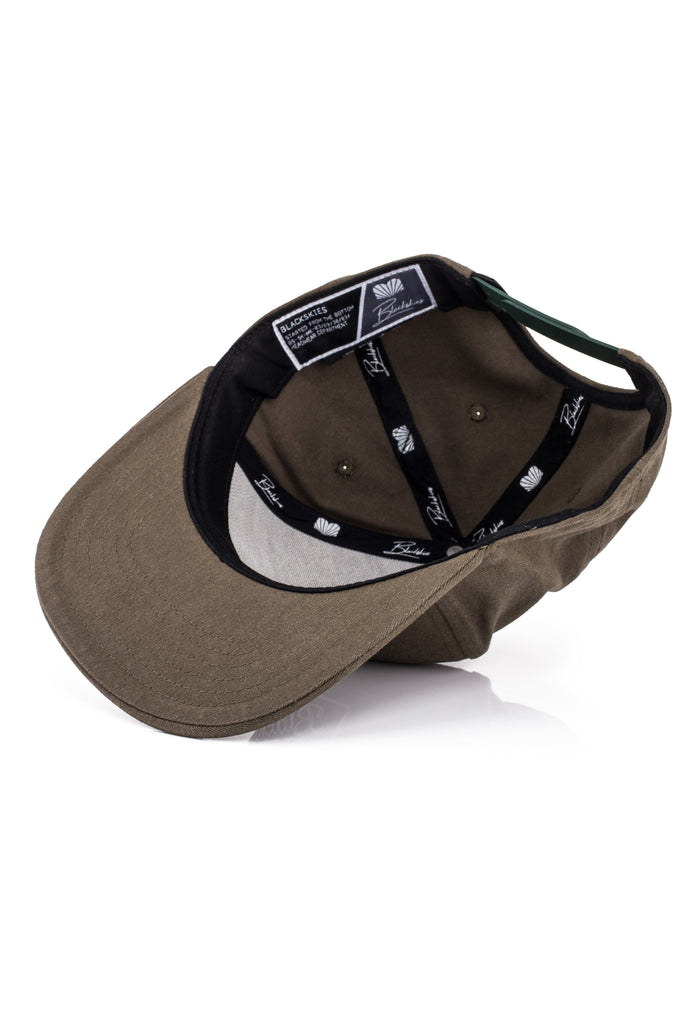 Blackskies-Osis-Snapback-Cap-Olive-Green-Brown-Washed-1