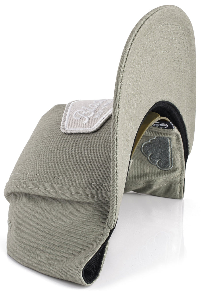 Blackskies-Oasis-Snapback-Cap-Sage-Green-Grey-Basecap-Hat-Visor