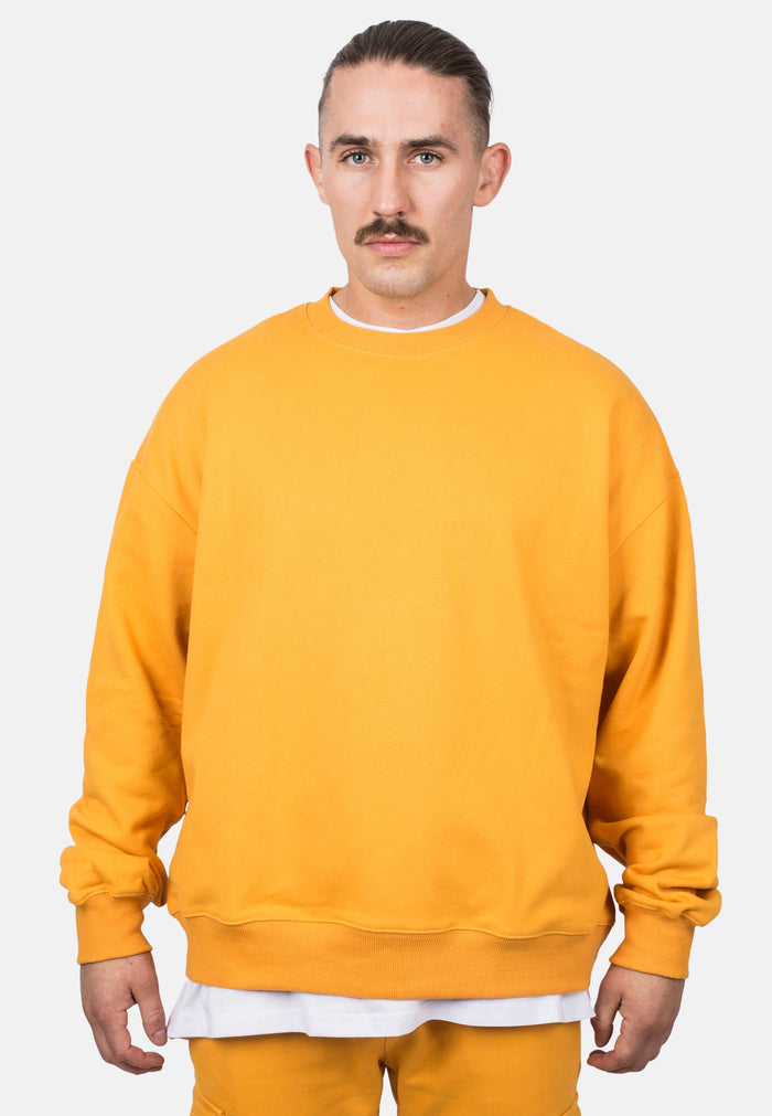 Blackskies-Unisex-Oversized-Heavyweight-Crewneck-Sweater-Mustard-Male-2