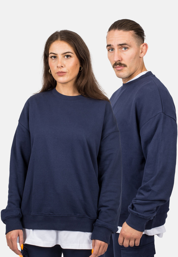 Blackskies-Unisex-Oversized-Heavyweight-Crewneck-Sweater-Navy-blue-Male-Female