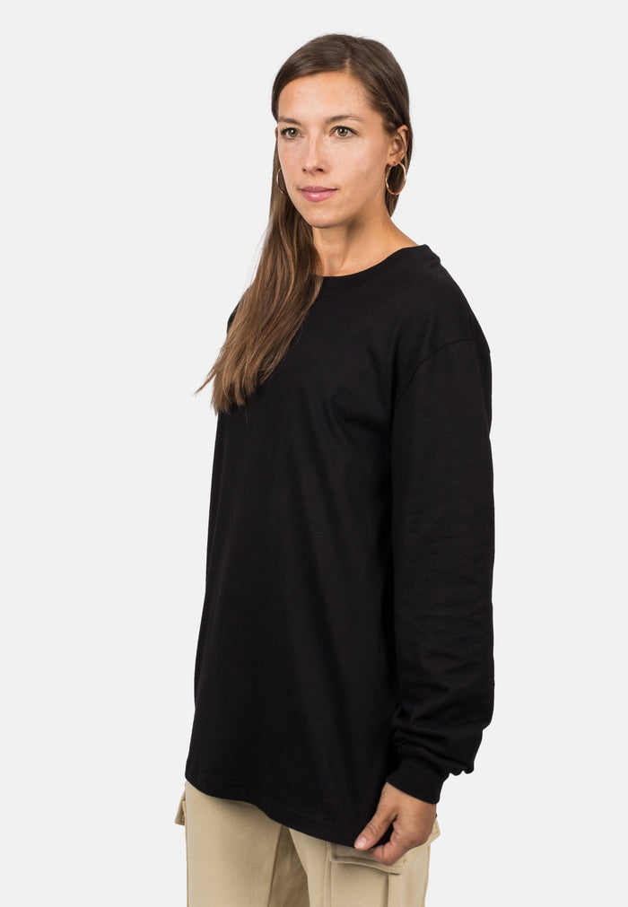 Blackskies-Unisex-Oversized-Long-Sleeve-Shirt-Black-Female-1