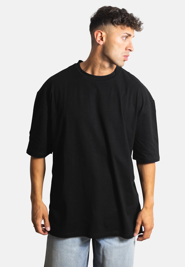 Blackskies-Basic-Oversized-T-Shirt-Black-Men-Model-1