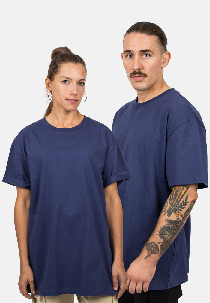 Blackskies-Unisex-Oversized-T-Shirt-Navy-Blue-Male-Female