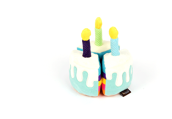 P.L.A.Y. Party Time Bone-appetite Cake Toy - GIF showing features in action