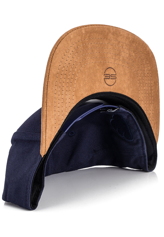 Blackskies-Pathfinder-Snapback-Cap-Navy-Blue-Beige-Brim