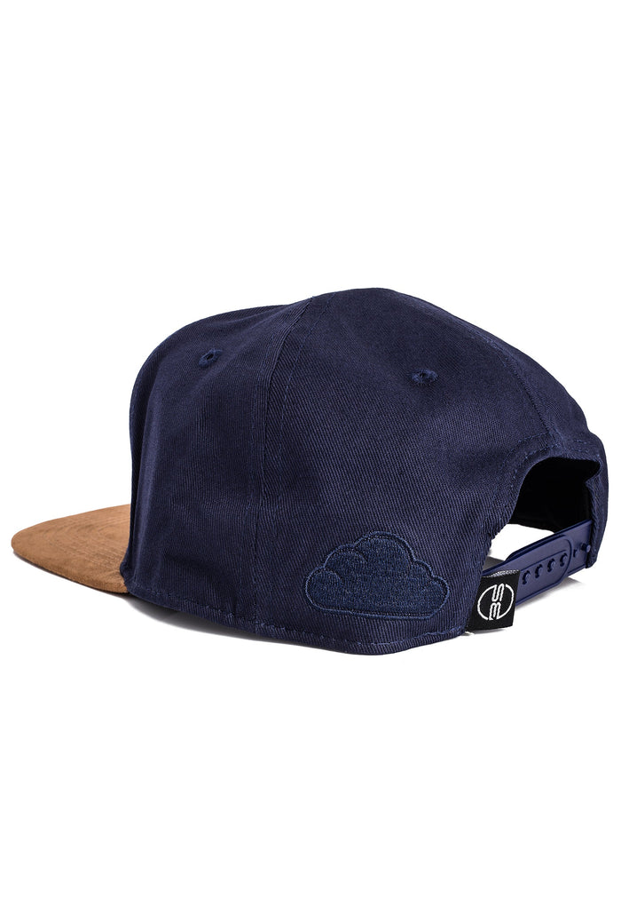 Blackskies-Pathfinder-Snapback-Cap-Navy-Blue-Beige-Back