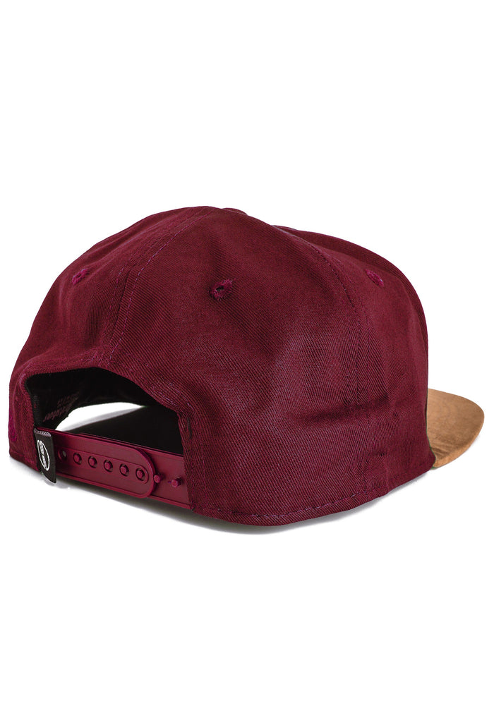 Blackskies-Pathfinder-Snapback-Cap-Wine-Red-Beige-Back-2