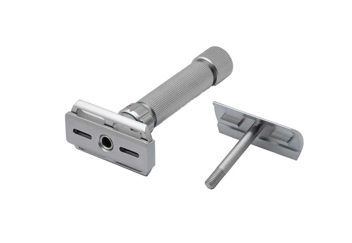 Pearl safety razor with adjustable blade settings