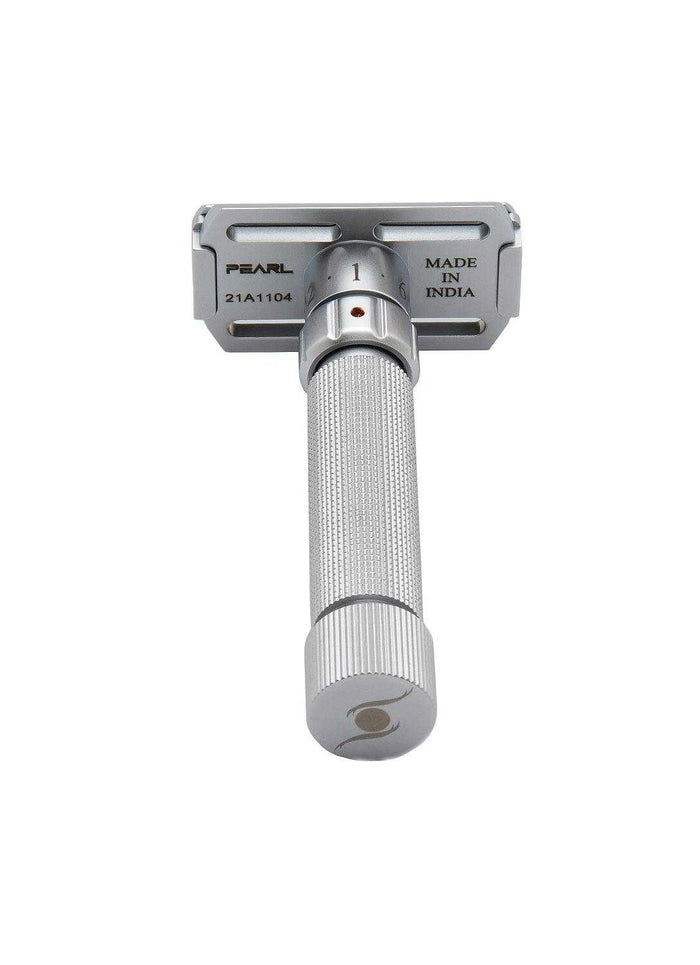 Pearl Flexi Adjustable Safety Razor with Stand for Men