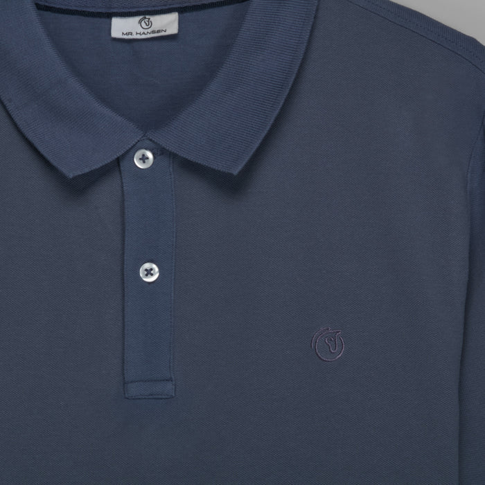 Polo azul botones MR HANSEN