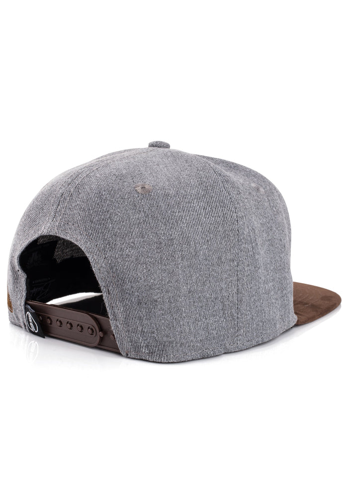Blackskies-Porto-Macquari-Snapback-Cap-Grey-Brown-Baseball-Hat-Mens-Adjustable-Strap