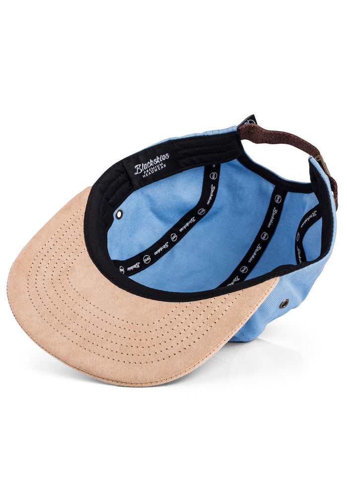 Blackskies-Port-St-Lucie-5-Panel-Cap-Hat-Light-Blue-Pale-Pastell-Visor