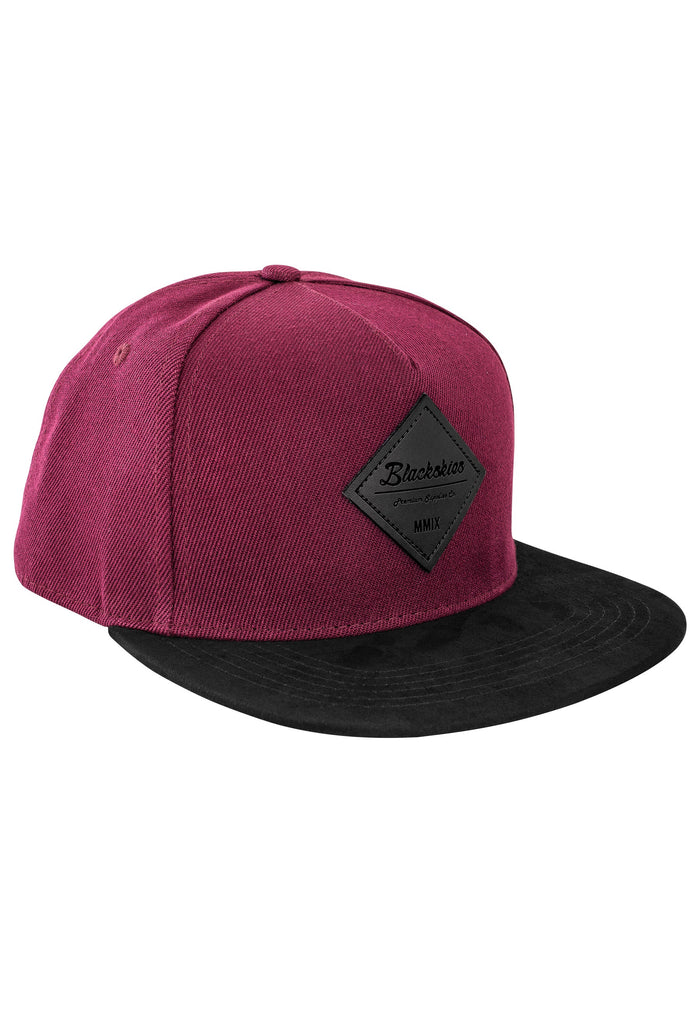 Blackskies-Port-Townsend-Snapback-Cap-Maroon-Black